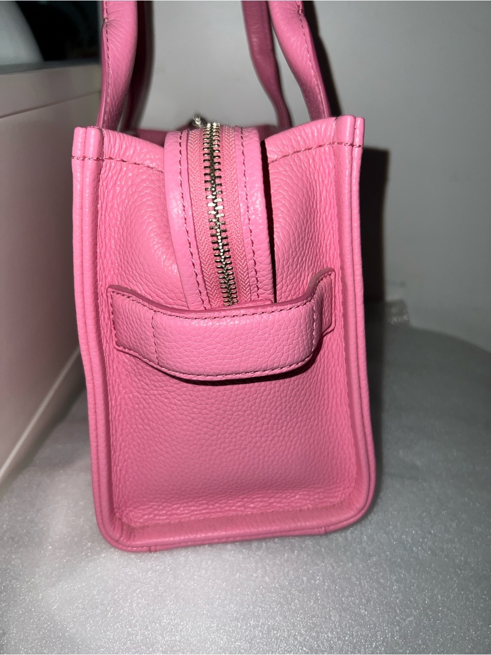 Marc Jacobs Pink The Tote Bag - Women's Leather Tote this is the medium size - Picture 4 of 5